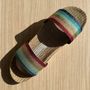 Loungewear - LES MAURICETTES by Gigi, ultra light lurex flip-flops - LES MAURICETTES