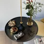 Shelves - Spinning top shelf TOUPY 38 cm - Black stained ashwood - MADEMOISELLE JO