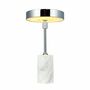 Lampes de table - Lampe de table LED rechargeable Starlight chrome/marbre blanc - DYBERG LARSEN
