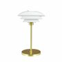 Lampes à poser - Lampe de table DL20 LED Opale/Laiton rechargeable - DYBERG LARSEN