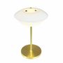 Lampes à poser - Lampe de table DL20 LED Opale/Laiton rechargeable - DYBERG LARSEN