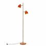 Floor lamps - Ocean orange/ brass floor lamp - DYBERG LARSEN