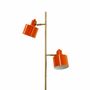 Floor lamps - Ocean orange/ brass floor lamp - DYBERG LARSEN
