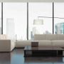 Floor lamps - ARCO floor lamp with white or anthracite cotonet lampshade - LUXCAMBRA