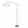 Floor lamps - ARCO floor lamp with white or anthracite cotonet lampshade - LUXCAMBRA