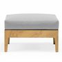Lawn sofas - WELCOME garden ottoman with cushion - COUTURE JARDIN