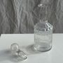 Accessoires à poser - Petit flacon en verre bouchon rond vintage H22,5 - OFFICE OBJETS