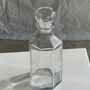 Carafes - Carafe à bouchon en verre octogonale marque Luminarc France série Octime au dessous H25 - OFFICE OBJETS