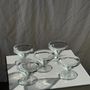 Installation accessories - 5 small vintage glass stemmed bowls - OFFICE OBJETS