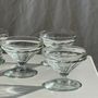 Installation accessories - 5 small vintage glass stemmed bowls - OFFICE OBJETS