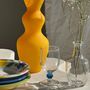 Vases - Vase moderne en verre jaune vintage opalin H:30cm - OFFICE OBJETS