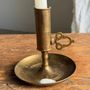 Candlesticks and candle holders - Brass hand candle holder MALM H11.5 - OFFICE OBJETS