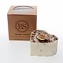 Bougies - Grande bougie parfumée en cire de soja en forme de cœur avec cannelle râpée, boîte de 6, orange et cannelle - BEAUTY SCENTS CANDLES