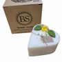 Candles - Small Heart Candles With Lemon, box of 6, Verbena - BEAUTY SCENTS CANDLES