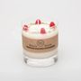 Bougies - Grandes bougies à la framboise dans un récipient en verre, boîte de 6, framboise - BEAUTY SCENTS CANDLES