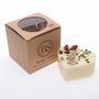 Candles - Large Heart Scented Candles with Rose Buds box of 6, Melon - BEAUTY SCENTS CANDLES