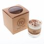 Bougies - Grande bougie parfumée au soja avec pétales de rose dans un récipient en verre, boîte de 6, vanille - BEAUTY SCENTS CANDLES