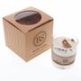 Candles - Large Scented Soy Candle With Coffee Beans In Glass Container box of 6, Vanilla & Coffee - BEAUTY SCENTS CANDLES