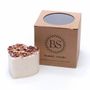 Candles - Small Heart Scented Soy Wax Candle With Rose Petals box of 6, Peony - BEAUTY SCENTS CANDLES