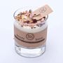 Candles - Small Scented Soy Wax Candle With Rose Petals In Glass Container box of 6, Lavender - BEAUTY SCENTS CANDLES