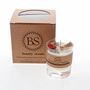 Candles - Small Scented Soy Wax Candle With Red Berries In Glass Container box of 6, Mulled Wine - BEAUTY SCENTS CANDLES