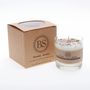 Bougies - Grande bougie parfumée au soja aux fleurs sauvages dans un récipient en verre, boîte de 6, mangue - BEAUTY SCENTS CANDLES