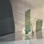 Vases - CATHARSIS, Sculptural Statement Vase for flowers in glass and stone - COKI