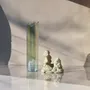 Vases - CATHARSIS, Sculptural Statement Vase for flowers in glass and stone - COKI