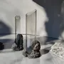 Vases - CATHARSIS, Sculptural Statement Vase for flowers in glass and stone - COKI