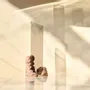 Vases - CATHARSIS, Sculptural Statement Vase for flowers in glass and stone - COKI