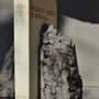 Sculptures, statuettes and miniatures - CATHARSIS, Sculptural Bookend Set of Two in stone, Ash Black - COKI