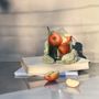 Vases - CATHARSIS, Sculptural Centerpiece Bowl in glass and stone, Soft Sage - COKI