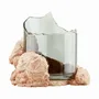 Vases - CATHARSIS, Sculptural Centerpiece Bowl in glass and stone, Dusty Coral - COKI