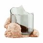 Vases - CATHARSIS, Sculptural Centerpiece Bowl in glass and stone, Dusty Coral - COKI