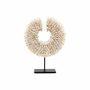 Objets de décoration - Le disque Papua Shell sur support - blanc - taille S - BAZAR BIZAR LIVING