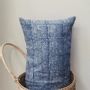 Coussins textile - Coussin batik indigo N°4 - BAAN