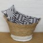 Fabric cushions - Coussins Wax Noir & Blanc - 40x40cmfren - BAAN