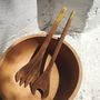 Kitchen utensils - Couverts à salade peints N°1 - Indigofren - BAAN
