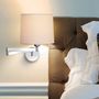Wall lamps - ATLANTA wall lamp with black or nickel structure - LUXCAMBRA