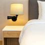 Wall lamps - ATLANTA wall lamp with black or nickel structure - LUXCAMBRA