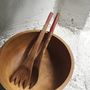 Kitchen utensils - Couverts à salade peints N°6 - Kakifren - BAAN