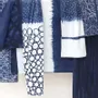 Coussins textile - Couvre lit indigo N°1 - BAAN