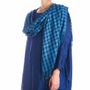 Foulards et écharpes - Echarpe carreaux Indigo - BAAN