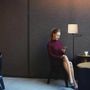 Floor lamps - ATLANTA floor lamp with structure in black or nickel - LUXCAMBRA