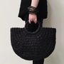 Sacs et cabas - Sac à main en bananier noir - BAAN