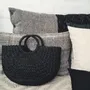 Bags and totes - Sac à main en bananier noirfren - BAAN