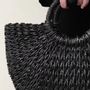 Sacs et cabas - Sac à main en bananier noir - BAAN