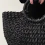 Bags and totes - Sac à main en bananier noirfren - BAAN