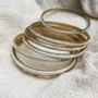 Bijoux - Semainier en corne - Rond Beige - BAAN