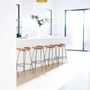 Suspensions - ABSIS suspension avec abat-jour en terracotta ou blanc verni - LUXCAMBRA